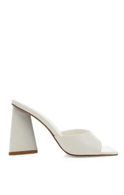 Show Me Your Mumu Billini Quinn Block Heel ~ White Croc -Show Me Your Mumu QUINN WHITECROC 1