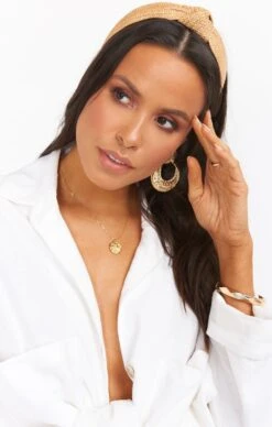 Show Me Your Mumu Delta Rattan Headband ~ Natural -Show Me Your Mumu RattanHeadband Natural 02