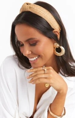 Show Me Your Mumu Delta Rattan Headband ~ Natural