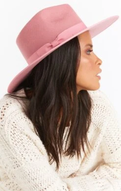 Show Me Your Mumu Lack Of Color Rancher Hat ~ Rose Pink -Show Me Your Mumu RoseRancher Pink 03