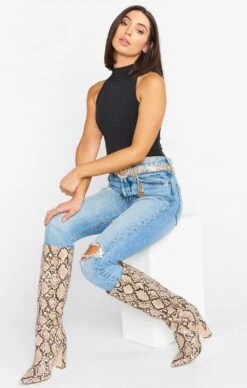 Show Me Your Mumu Steve Madden Rouge High Boot ~ Tan Snake 8 Show Me Your Mumu Steve Madden Rouge High Boot ~ Tan Snake -Show Me Your Mumu RougeHighBoot TanSnake 02