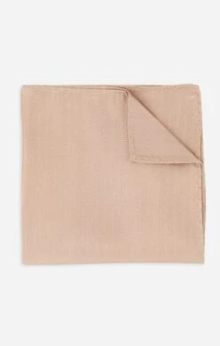 Show Me Your Mumu Sam Pocket Square ~ Soft Beige Solid -Show Me Your Mumu SOFTBEIGESOLIDPSQ 1