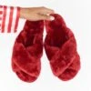 Show Me Your Mumu Cuddle Up Slippers ~ Red -Show Me Your Mumu SU23 emilybri 9.6173361