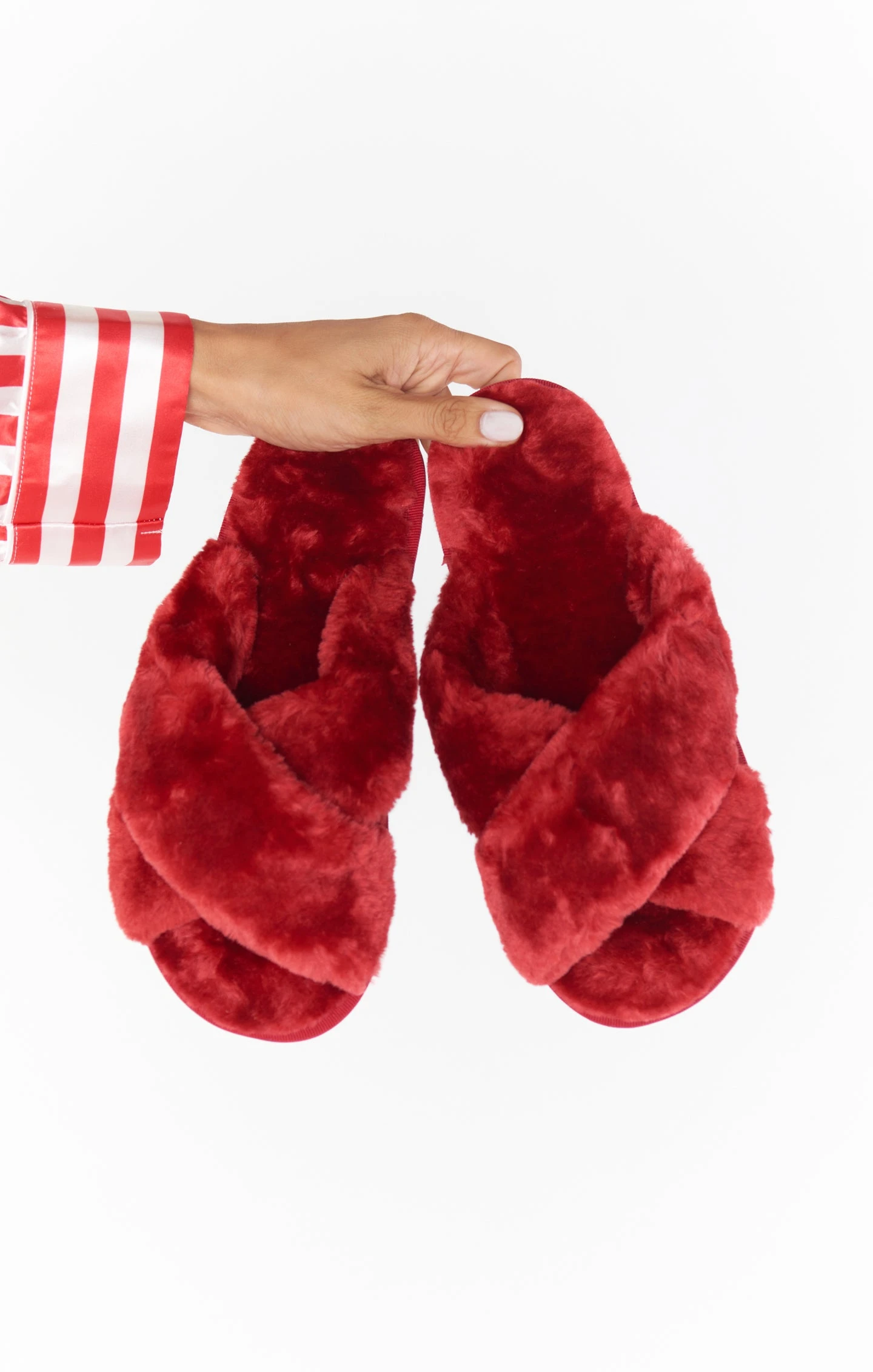 Show Me Your Mumu Cuddle Up Slippers ~ Red 3 Show Me Your Mumu Cuddle Up Slippers ~ Red