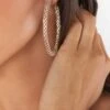 Show Me Your Mumu Lex Rhinestone Hoop Earrings ~ Gold 2 Show Me Your Mumu Lex Rhinestone Hoop Earrings ~ Gold -Show Me Your Mumu SU23 emilybri 9.6173581