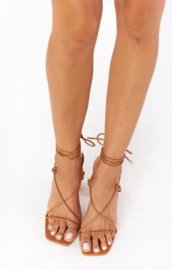 Show Me Your Mumu Billini Zatara Wrap Up Heel ~ Sugar Brown -Show Me Your Mumu SU23 emilybri 9.6177641