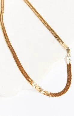 Show Me Your Mumu Snake Chain Necklace ~ Gold -Show Me Your Mumu SnakeChainNecklace Gold 03