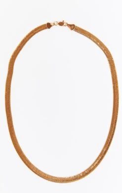 Show Me Your Mumu Snake Chain Necklace ~ Gold -Show Me Your Mumu SnakeChainNecklace Gold 04