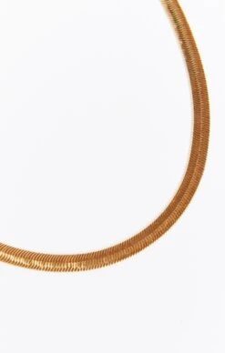 Show Me Your Mumu Snake Chain Necklace ~ Gold -Show Me Your Mumu SnakeChainNecklace Gold 05