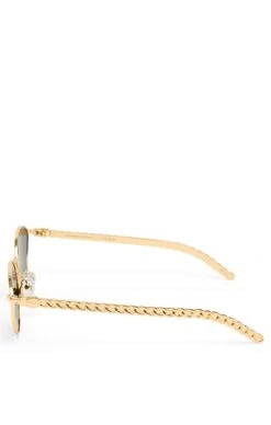Show Me Your Mumu Banbè Eyewear The Palvin Sunglasses ~ Black/Gold -Show Me Your Mumu THEPALVIN GOLD INK 3