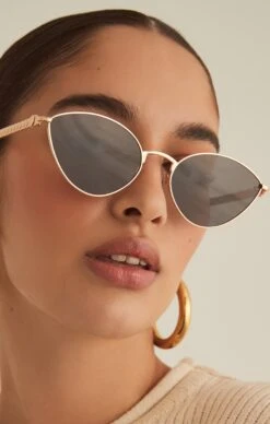 Show Me Your Mumu Banbè Eyewear The Palvin Sunglasses ~ Black/Gold