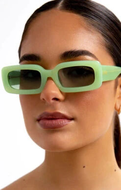 Show Me Your Mumu Banbè Eyewear The Seymour Sunglasses ~ Lime
