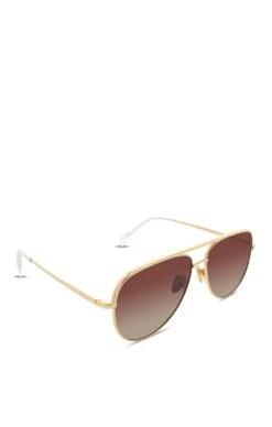 Show Me Your Mumu Banbè Eyewear The Taylor Aviator Sunglasses ~ Gold/Brown Fade -Show Me Your Mumu THETAYLOR GOLD BROWNFADE 6
