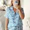 Show Me Your Mumu Daydreaming PJ Set ~ Blue Teagan Floral -Show Me Your Mumu Tezza 0736