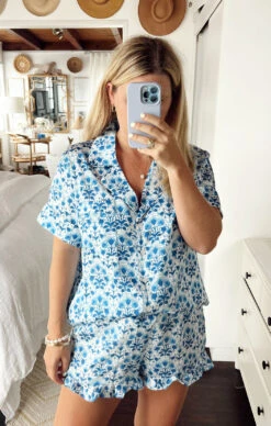 Show Me Your Mumu Daydreaming PJ Set ~ Blue Teagan Floral