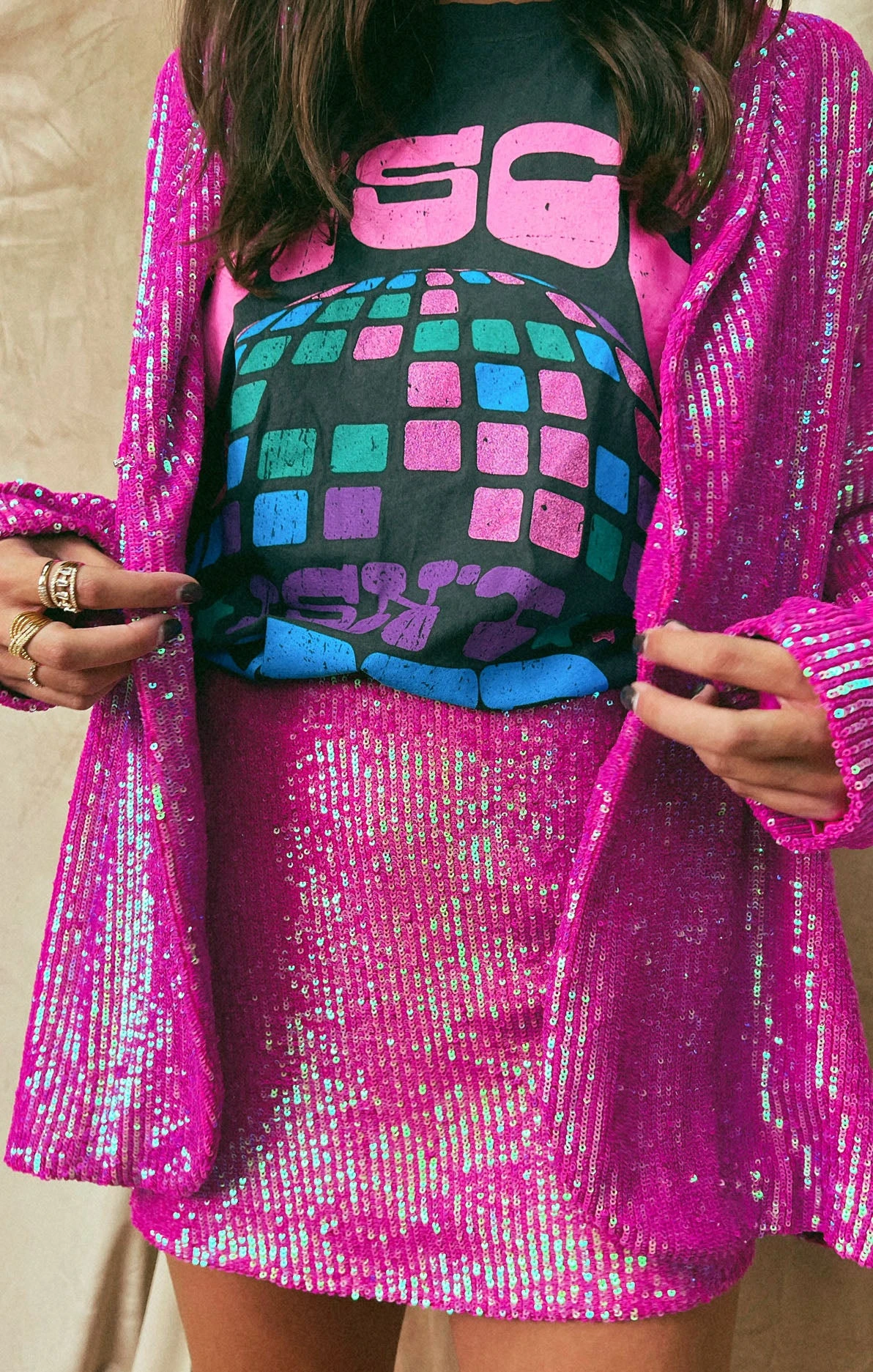 Show Me Your Mumu Travis Tee ~ Disco Graphic 4 Show Me Your Mumu Travis Tee ~ Disco Graphic - Image 2