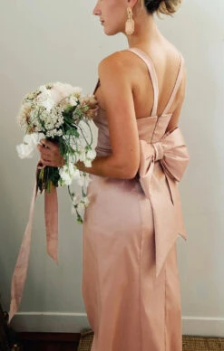 Show Me Your Mumu Charlotte Bow Dress ~ English Rose Taffeta