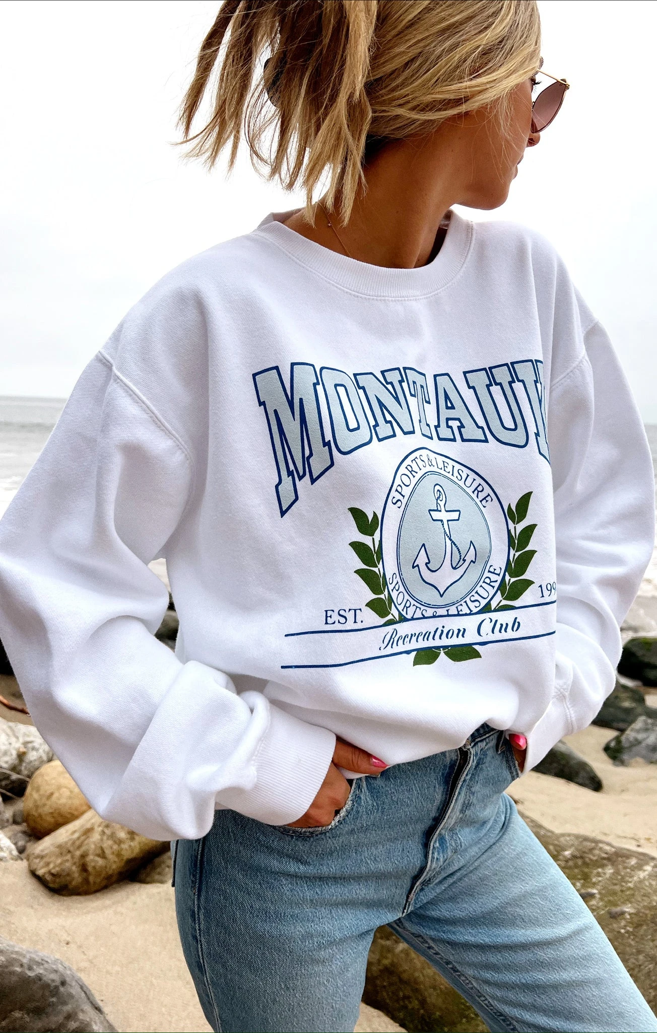 Show Me Your Mumu Stanley Sweatshirt ~ Montauk Graphic 4 Show Me Your Mumu Stanley Sweatshirt ~ Montauk Graphic - Image 2