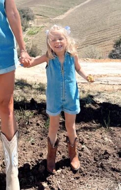 Show Me Your Mumu Mini Reno Romper ~ Blue Stream