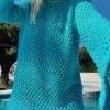 Show Me Your Mumu Paula Pullover ~ Turquoise Crochet -Show Me Your Mumu Tezza 4838