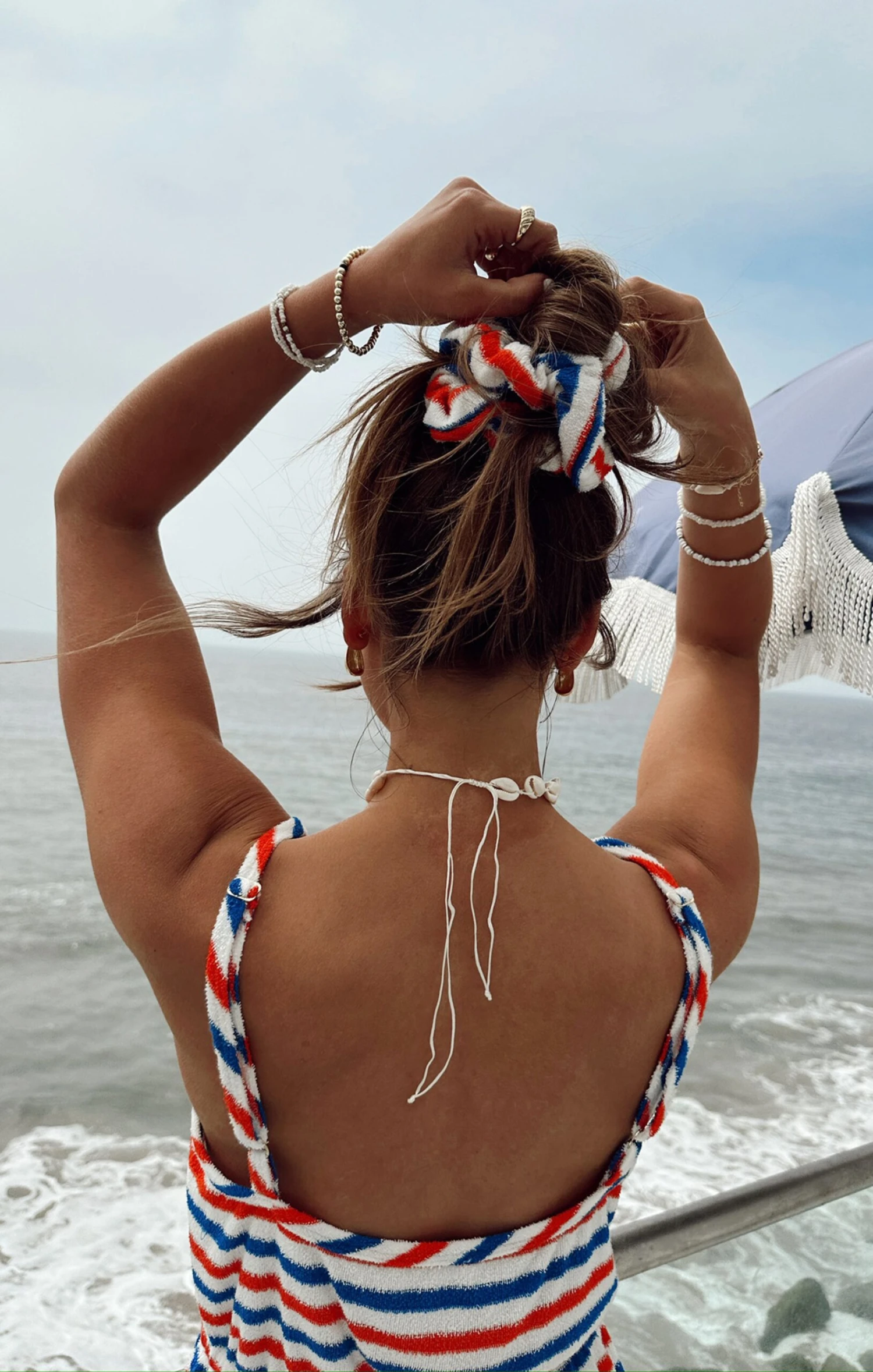 Show Me Your Mumu Scrunchie ~ Americana Terry 4 Show Me Your Mumu Scrunchie ~ Americana Terry - Image 2