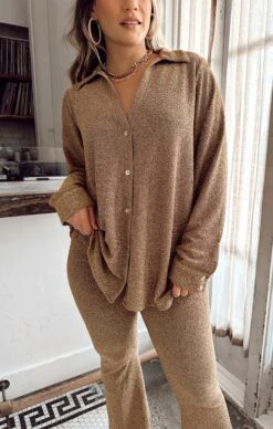 Show Me Your Mumu On Time Tunic ~ Gold Shimmy Shine