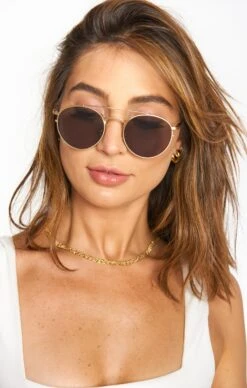 Show Me Your Mumu Crap Eyewear Tuff Safari Sunglasses ~ Gold/Black -Show Me Your Mumu TuffSafari Black 01