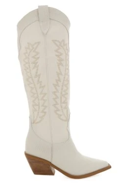 Show Me Your Mumu Billini Ukiri Cowboy Boot ~ Bone -Show Me Your Mumu UKIRI IVORY IVORYSCALE 1