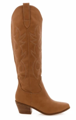 Show Me Your Mumu Billini Urson Cowboy Boots ~ Tan -Show Me Your Mumu URSON CAMEL 1