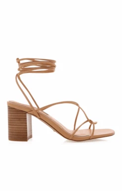 Show Me Your Mumu Billini Yeoman Wrap Up Heels ~ Desert Tan -Show Me Your Mumu YEOMAN DESERT NATURAL 1 1