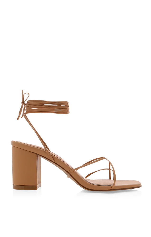 Show Me Your Mumu Billini Younes Wrap Up Heels ~ Tan 5 Show Me Your Mumu Billini Younes Wrap Up Heels ~ Tan - Image 3