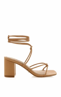 Show Me Your Mumu Billini Yovanna Wrap Up Heels ~ Desert Tan -Show Me Your Mumu YOVANNA DESERT 1