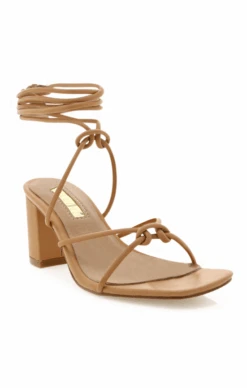Show Me Your Mumu Billini Yovanna Wrap Up Heels ~ Desert Tan -Show Me Your Mumu YOVANNA DESERT 3