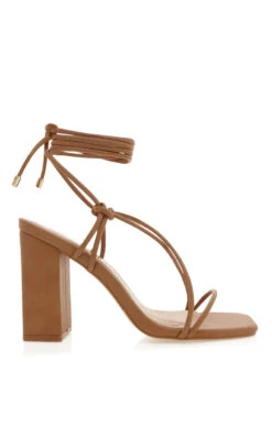 Show Me Your Mumu Billini Zatara Wrap Up Heel ~ Sugar Brown -Show Me Your Mumu ZATARA SUGARBROWN 1