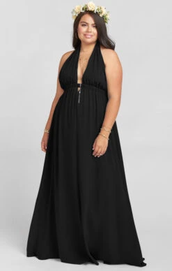 Show Me Your Mumu Luna Halter Dress ~ Black Chiffon -Show Me Your Mumu a064b184c9934331e77c1d5e0b9144fd