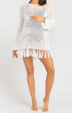 Show Me Your Mumu Paula Fringe Pullover ~ White Crochet -Show Me Your Mumu a11d4471fd33d6e6cc19302cfd397093