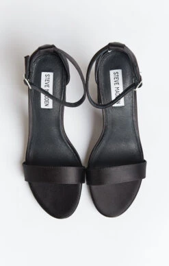 Show Me Your Mumu Steve Madden Carrson Heels ~ Black Satin -Show Me Your Mumu a533c72e2c3c89ba049fdd1ecfa2d864