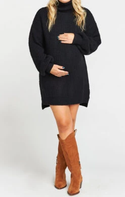 Show Me Your Mumu Chester Sweater Dress ~ Black Knit -Show Me Your Mumu anniei pregs 8.295790