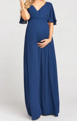 Show Me Your Mumu Emily Empire Maxi Dress ~ Rich Navy Crisp -Show Me Your Mumu b1e37d124be6c967fb4561f1b364bc12
