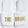 Show Me Your Mumu The Bride Slippers ~ White