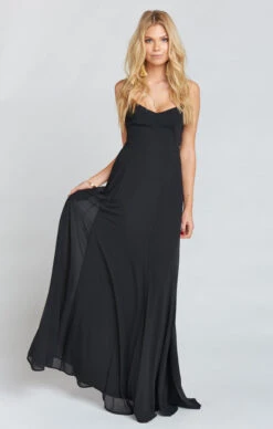 Show Me Your Mumu Godshaw Goddess Gown ~ Black Chiffon -Show Me Your Mumu bedc785d7d95914fd725dbf71cc93378