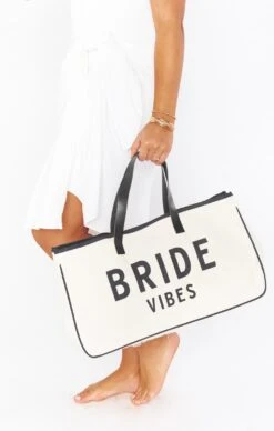 Show Me Your Mumu Bride Vibes Canvas Tote ~ Natural