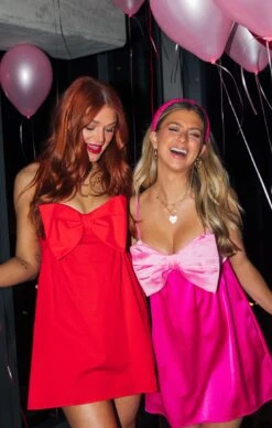 Show Me Your Mumu Best Bow Dress ~ Cherry Poplin -Show Me Your Mumu bestbowminired