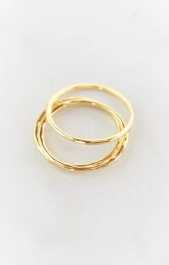 Show Me Your Mumu Gorjana G Ring Set ~ 18K Gold Plated -Show Me Your Mumu blakefinds 8.2714141