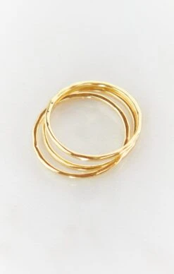 Show Me Your Mumu Gorjana G Ring Set ~ 18K Gold Plated -Show Me Your Mumu blakefinds 8.2714143