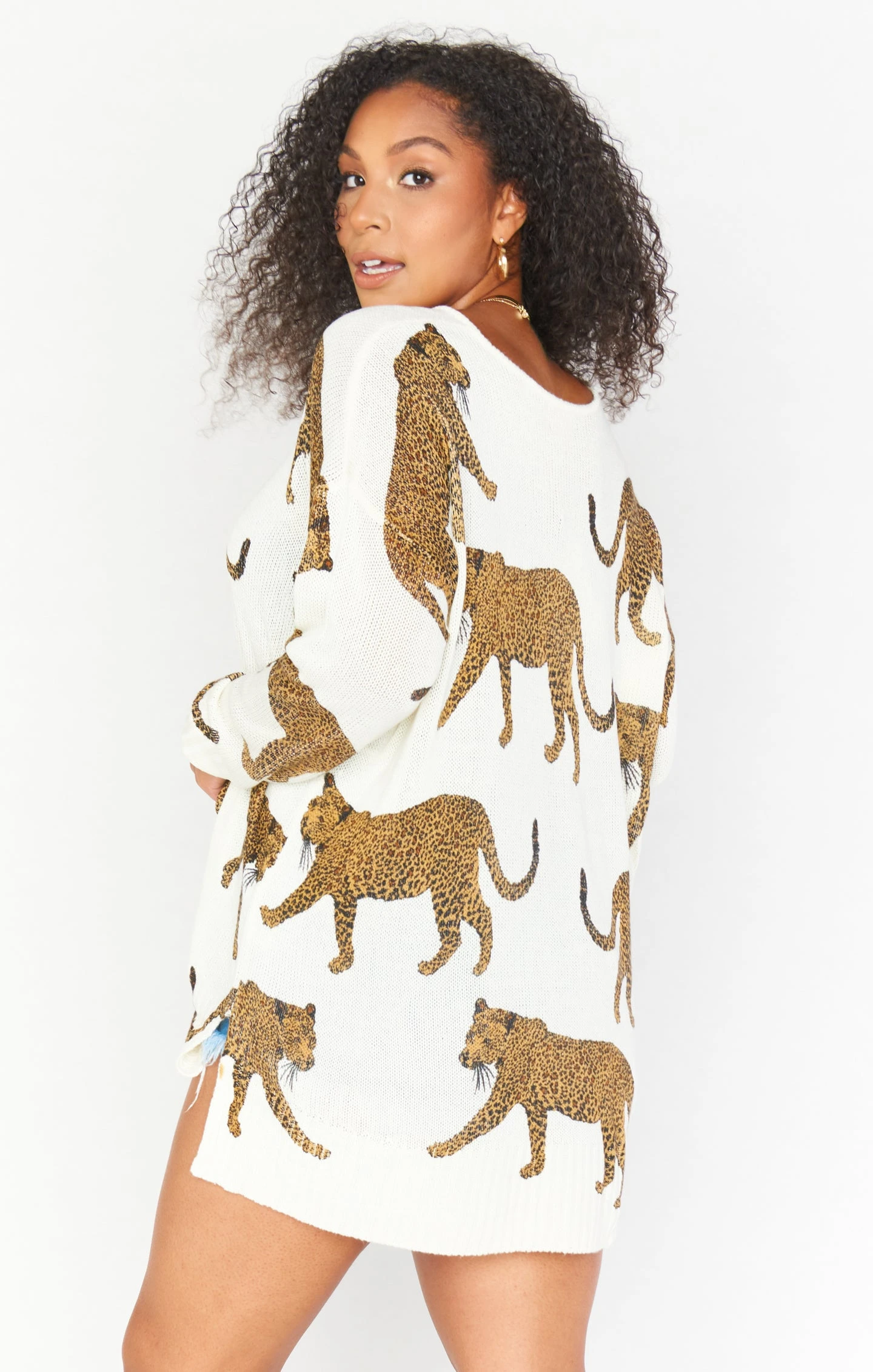 Show Me Your Mumu Hug Me Sweater ~ Tossed Leopard Knit 10 Show Me Your Mumu Hug Me Sweater ~ Tossed Leopard Knit - Image 8