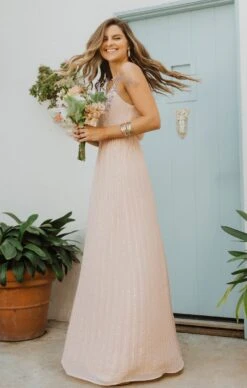 Show Me Your Mumu Victoria Maxi Dress ~ Dusty Blush Beaded -Show Me Your Mumu brentwoodweddings20191013 05