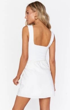 Show Me Your Mumu Iva Wrap Skirt ~ White Linen -Show Me Your Mumu bri reshoots swim 2.112906