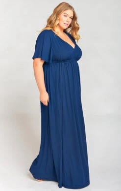 Show Me Your Mumu Emily Empire Maxi Dress ~ Rich Navy Crisp -Show Me Your Mumu c2e63d65f8a0c5c120d08095892b1fe3
