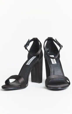 Show Me Your Mumu Steve Madden Carrson Heels ~ Black Satin -Show Me Your Mumu c49327349d701289678a42b7df02160d
